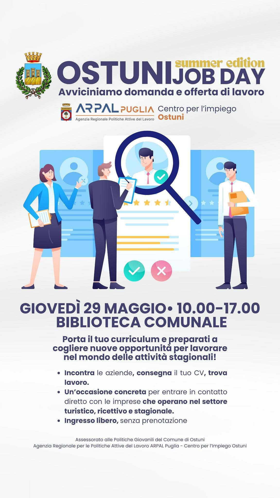 Al via la I edizione dell’ “Ostuni Job Day - Summer Edition